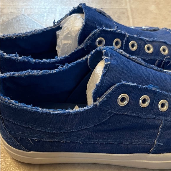 Corkys Royal Blue Babalu Canvas Slip-Ons NWOT Size 7 - Picture 6 of 8